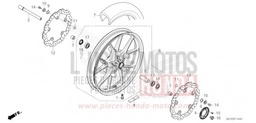 ROUE AVANT CB500XAT de 2026